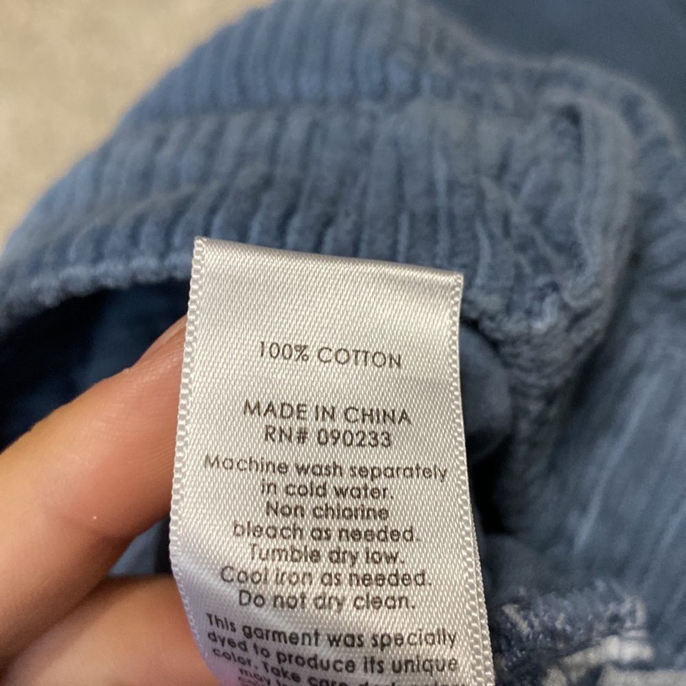 Pacsun Blue Corduroy High Rise Mom Jeans Size 25 - Picture 6 of 6
